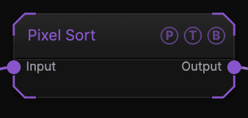 Pixel Sort node
