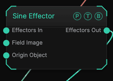 Sine Effector node