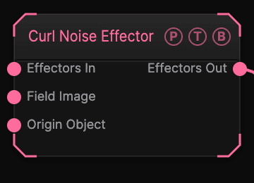 Curl Noise Effector node