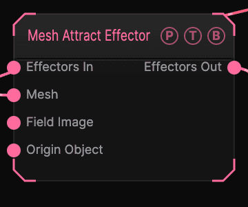 Mesh Attract Effector node