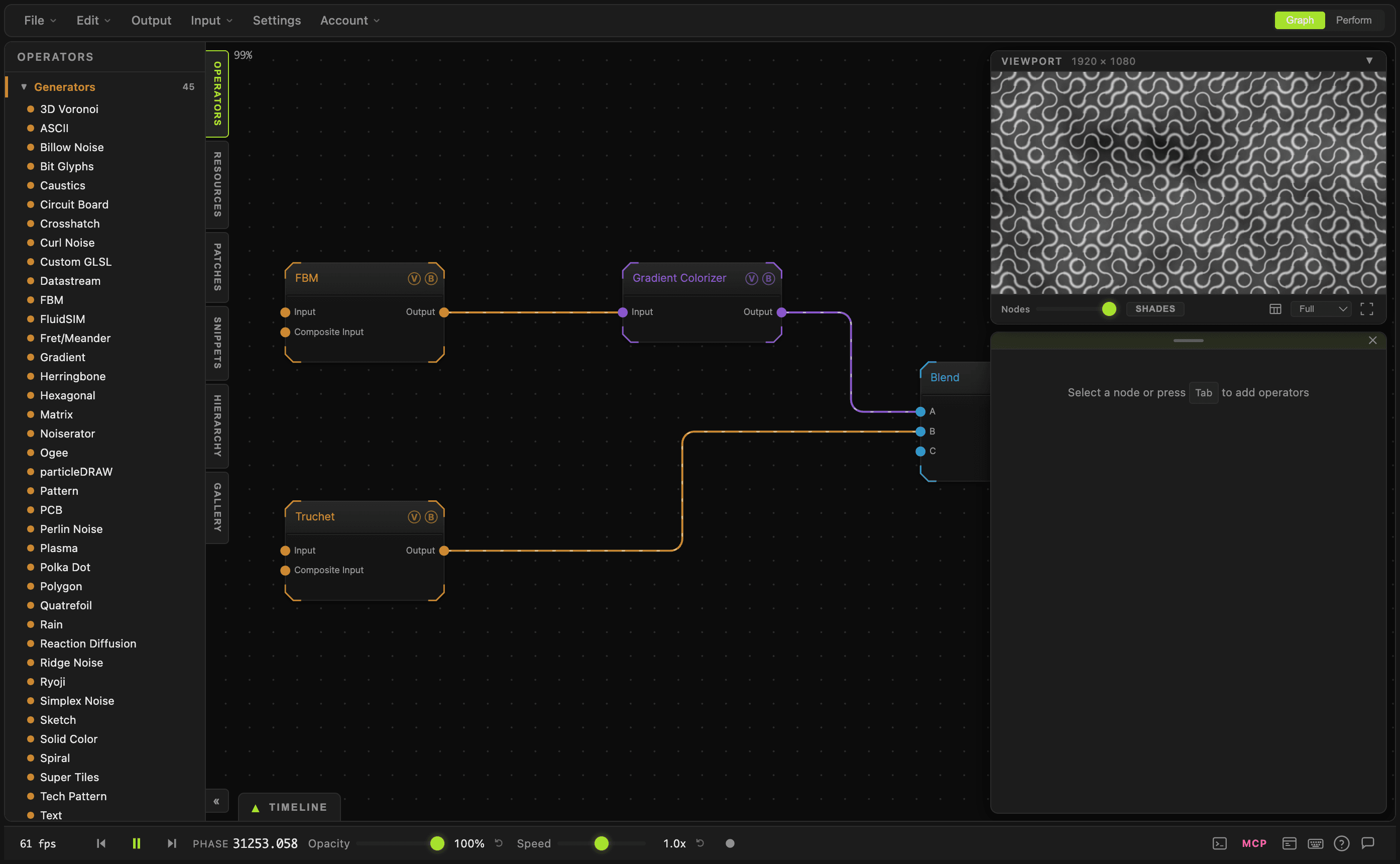 A node graph