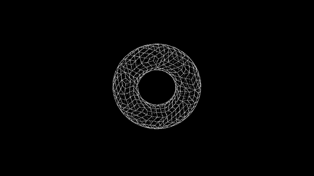 Remesh, shown in the Wireframe render mode