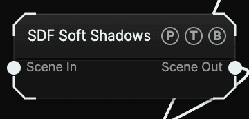 SDF Soft Shadows node