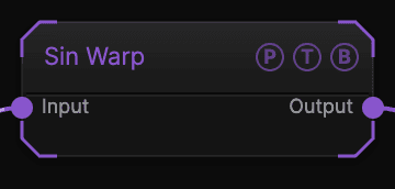 Sin Warp node