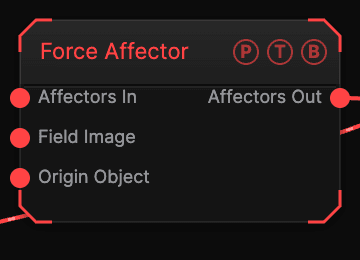 Force Affector node