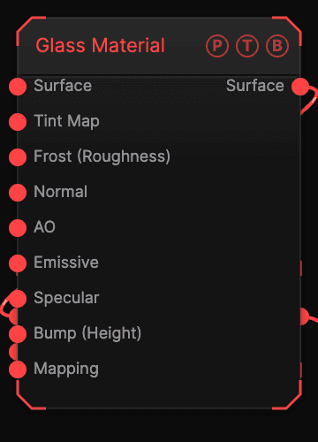 Glass Material node