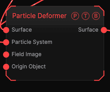 Particle Deformer node